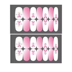 $1 Breast cancer nail sticker wraps. $1 WITH ANY ORDER TOTALING $10 OR MORE
